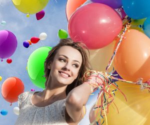 Luftballons Steigen lassen